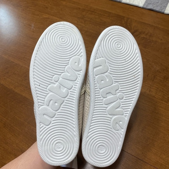 NATIVE New With Tags Cruz Bone White Shell White unisex sneakers lightweight - Picture 10 of 10